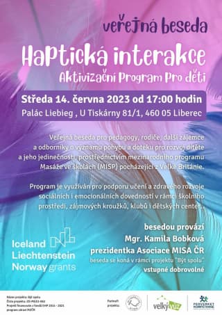Haptická interakce - veřejná beseda K. Bobková - leták